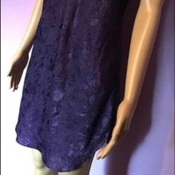 INNER MOST PURPLE FLORAL PRINT PAJAMA DRESS MEDIUM - Picture 2 of 6